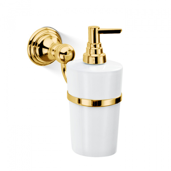 Decor Walther Classic WSP Дозатор для мыла, подвесной, фарфор, цвет: золото