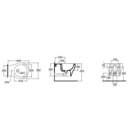AZZURRA VERA Биде подвесное 50х40см, цвет: белый
