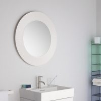 Laufen Kartell Зеркало круглое d=78см, настенное, без подсветки, цвет: белый