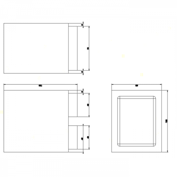 Gessi Rettangolo Стакан настольный, цвет: хром/черный