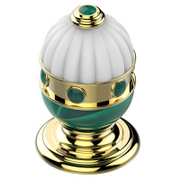 THG Cheverny Malachite Вентиль смесителя для раковины, вставки малахит, цвет: полированное золото