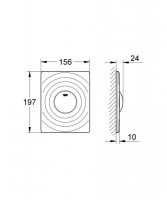 Панель смыва для унитаза Grohe Surf 38574000