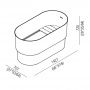Agape Immersion Ванна отдельностоящая 142.7x70.7x72.5 см
