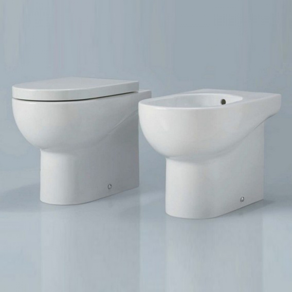 AZZURRA NUVOLA Биде напольное 46х35см c 1 отв. под смеситель, цвет: белый