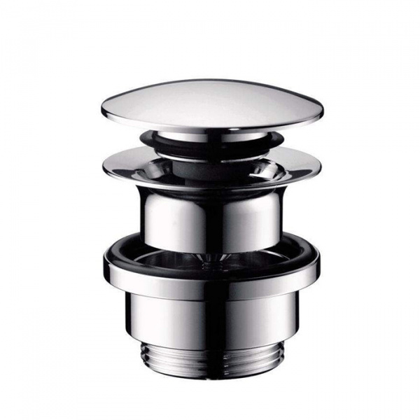 AZZURRA Донный клапан для раковины без перелива, автомат (click-clack), цвет: хром