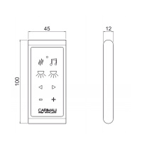 Carimali Пульт д/управления хромотерапией и контролем белого света, вкл./выкл. аудио и ароматерапевтических устройств, с системой Bluetooth IP65