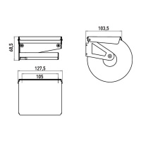 Emco Polo Держатель туалетной бумаги en rol, подвесной,  цвет: хром