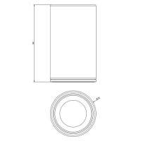 Gessi 316 Стакан настольный, цвет: шлифованная сталь/черный