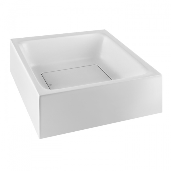 Gessi Rettangolo Раковина 42х42 см, без отв., цвет: матовый белый