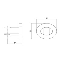 Gattoni PD Настенный держатель для лейки, цвет: хром