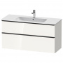 Duravit D-Neo Тумбочка подвесная 62.5x121x46.2 см, раковина, 1 ящик цвет: белый высокоглянцевый