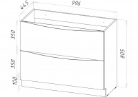 Мебель для ванной комнаты напольная BELBAGNO MARINO-1000