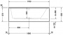 Ванна акриловая Duravit Darling New 170x75 прямоугольная, встраиваемая