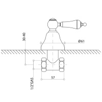 Кран Bongio Capri, цвет: хром