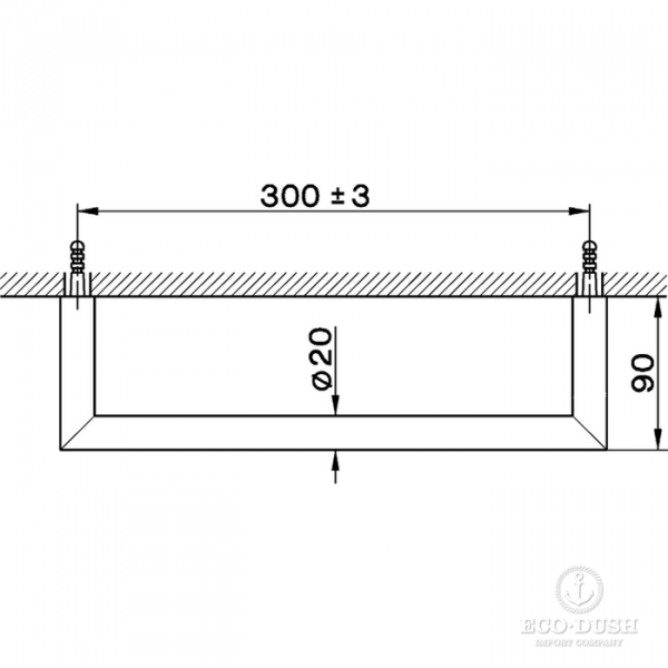 CISAL System Полотенцедержатель 30 см, подвесной, цвет: хром