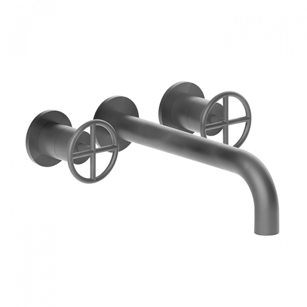 Fantini Fontane Bianche Смеситель для раковины, настенный, цвет: Matt Gun Metal PVD