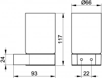 Стакан Keuco Plan 14950379000 черный