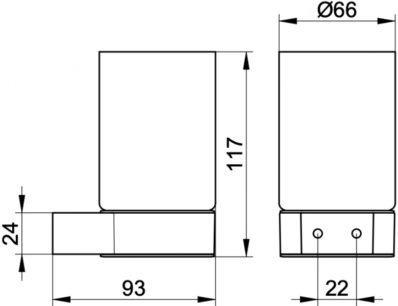 Стакан Keuco Plan 14950379000 черный