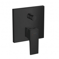 Hansgrohe Metropol Встраиваемый смеситель для ванны с переключателем, внешняя часть, цвет: черный матовый