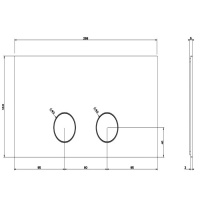 Gessi Gessi316 Клавиши смыва Viega 1H, 2H, 2L., цвет: хром