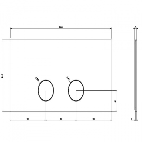 Gessi Gessi316 Клавиши смыва Viega 1H, 2H, 2L., цвет: хром