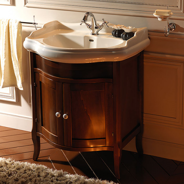 Kerasan Retro База под раковину с закругленным фасадом, 69 см, цвет: noce (!уценен!)