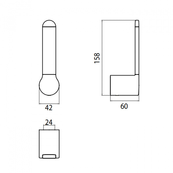 EMCO Fino Держатель запасного рулона, вертикальный, подвесной, цвет: хром