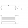 Полочка подвесная для полотенец Bongio Brasil&Hotelerie, цвет: хром