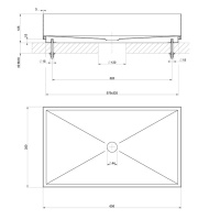 Gessi 316 Раковина 60x35 см, без отв., для установки на столешницу, без перелива, нержавеющая сталь, цвет: Copper Brushed PVD