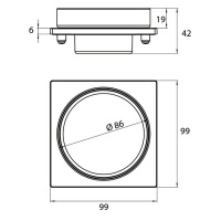 EMCO Liaison Мыльница подвесная на рейлинг, матовое стекло, цвет: хром