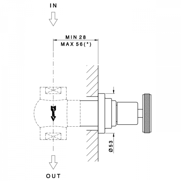 Nicolazzi Termostatico Вентиль запорный 3/4”, цвет: хром