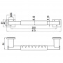 EMCO System2 Поручень, корпус черный, 415мм, подвесной, цвет: хром