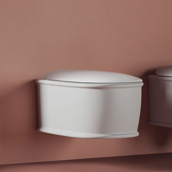 Artceram Atelier Унитаз подвесной, 52х37см, безободковый, с крепежом, цвет: белый матовый