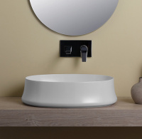 SIMAS Sharp Раковина 60х42 см, без отв., цвет: белый