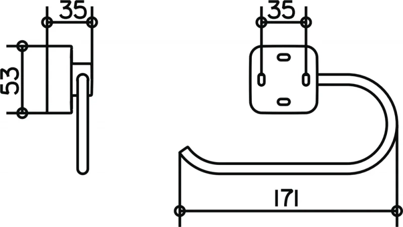 Держатель туалетной бумаги Keuco Smart 02362
