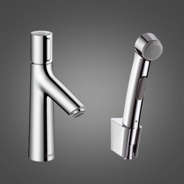 Hansgrohe Talis Select S, Смеситель для раковины с гигиеническим душем, с донным клапаном, Цвет: Хром