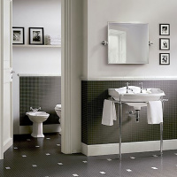 Devon&Devon Boston Консоль 54х50см, с раковиной на 3 отв., цвет: хром