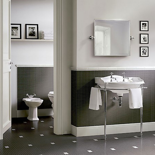 Devon&Devon Boston Консоль 54х50см, с раковиной на 3 отв., цвет: хром