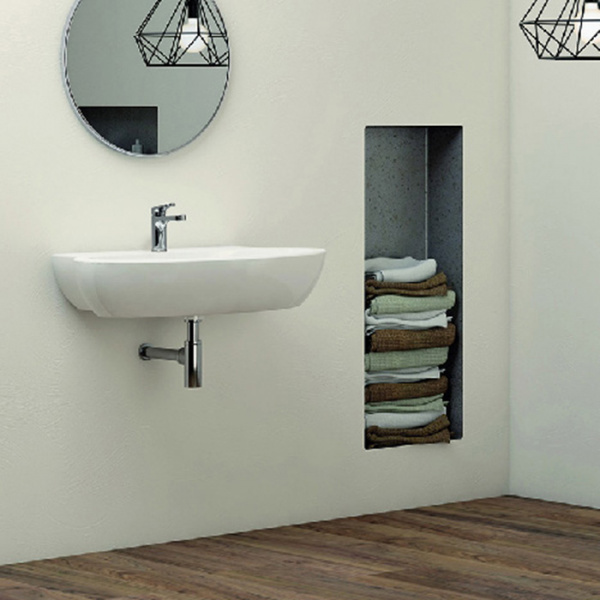 AZZURRA COMODA Раковина 55х47 см, 1 отв., цвет: белый