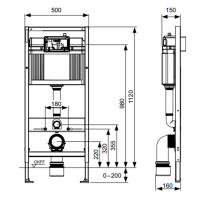 TECEbase 2.0 Комплект 5 в 1, унитаз TECE V04, инсталяция для подвесного унитаза, клавиша смыва TECEnow черный матовый, крепеж для монтажа, звукоизоляция
