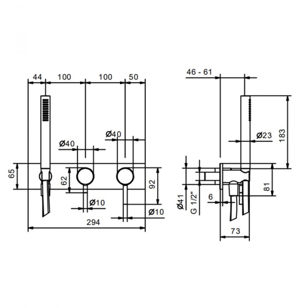 Fantini Nostromo Смеситель для душа, встраиваемый, цвет: нержавеющая сталь