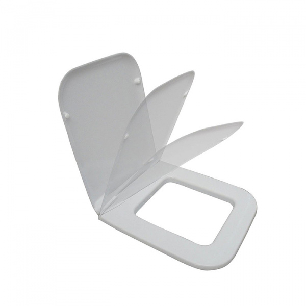 Azzurra Hera Крышка сиденье для унитаза 46,5х38х0,2 см, с микролифтом, цвет: белый