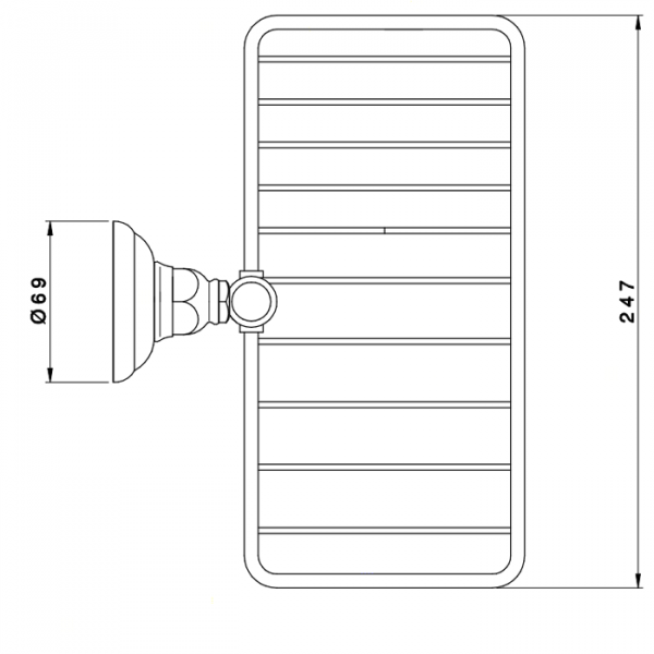 Nicolazzi Accessori Мыльница подвесная, цвет: тосканская бронза