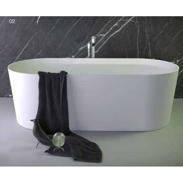 KNIEF Pearl Ванна отдельностоящая овальная 172x81x50см со сливом