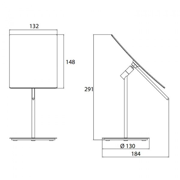 EMCO Pure Зеркало косметическое, 148x132мм, настольн., 3x кратное увеличение, цвет: хром