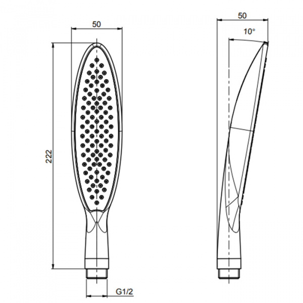 Carlo Frattini Wellness Ручной душ, цвет: хром