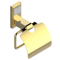 THG Masque de Femme métal gravé Держатель для туалетной бумаги с крышкой, подвесной, цвет: золото