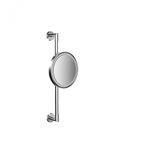 EMCO Pure Зеркало косметическое, LED, Ø203мм, регулир., 3x кратное увеличение, подвесной, цвет: хром