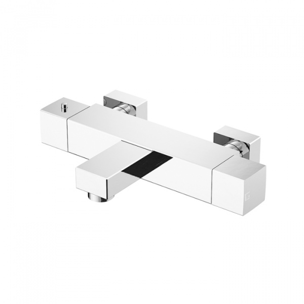 Gattoni Termostatici Термостатический смеситель для ванны в современном стиле, выпуск снизу, цвет: хром