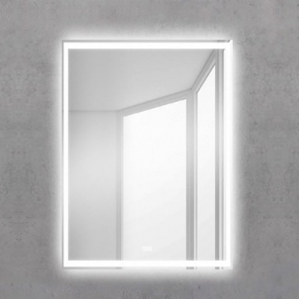 Зеркало с встроенным светильником и кнопочным выключателем SPC-GRT-1000-800-LED-BTN, 12W, 220-240V, 1000x30x800 SPC-GRT-1000-800-LED-BTN